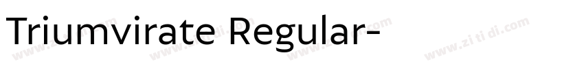 Triumvirate Regular字体转换 Triumvirate Regular字体转换